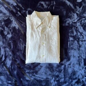 Brooks Brothers natural linen shirt
